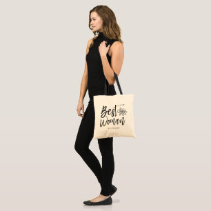 Tote Bag Meilleure femme   Mariage de style d'écriture de s