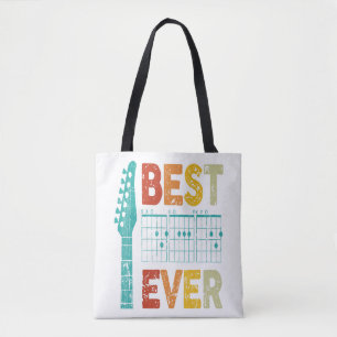 Tote Bag Meilleure guitare papa toujours accords meilleur p