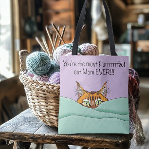 Tote Bag Meilleure Maman Chat Jamais ! Fête des mères