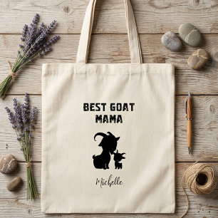 Tote Bag Meilleure Maman Chèvre Jamais Drôle Amoureux d'Ani