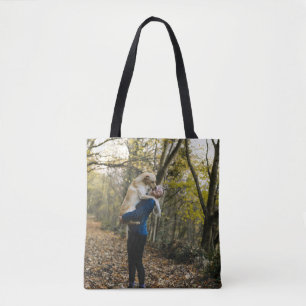 Tote Bag Meilleure Maman de Chien Photo de Chien Personnali