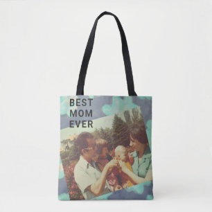 Tote Bag Meilleure maman Toujours photo personnalisée gardi