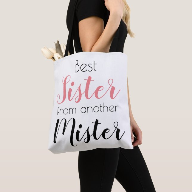 Tote Bag Meilleure Soeur d'une autre famille (De près)
