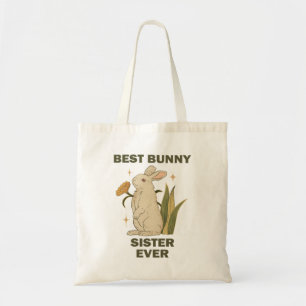 Tote Bag Meilleure sœur lapin jamais Amoureux de lapins Lap