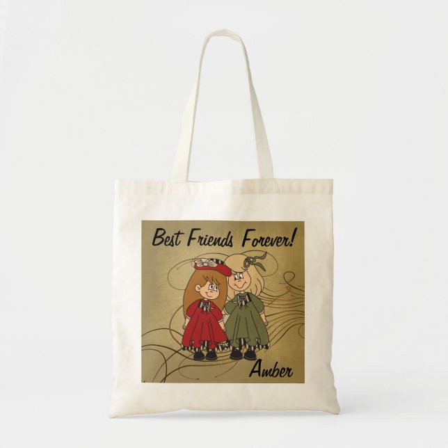 Tote Bag Meilleurs amis pour toujours | Nom do-it-yourself (Devant)