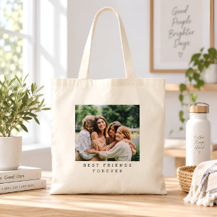 Tote Bag Meilleurs Amis Pour Toujours Photo Personnalisée