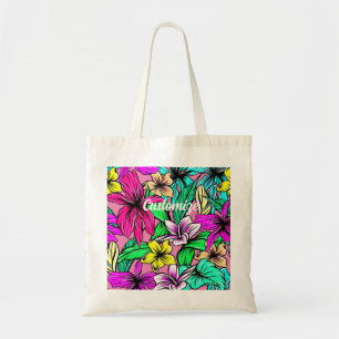 Tote Bag Mélange de fleurs tropicales Thunder_Cove