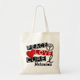 Tote Bag Mélanome de traitement d'amour de paix
