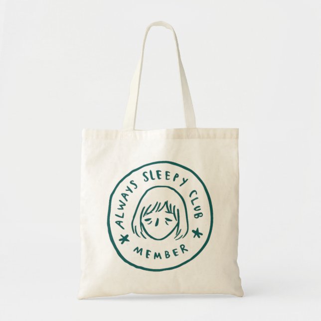 Tote Bag Membre du club toujours endormi (Devant)