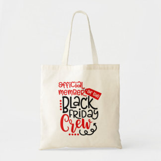 Tote Bag Membre Officiel Du Black Friday Crew Shopaholi