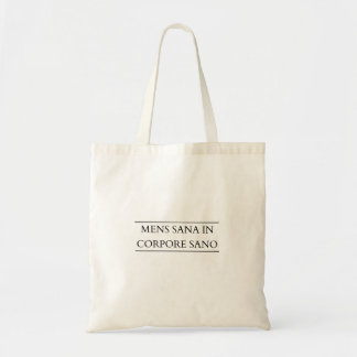 Tote Bag Mens sana in corpore sano - Un esprit sain dans un