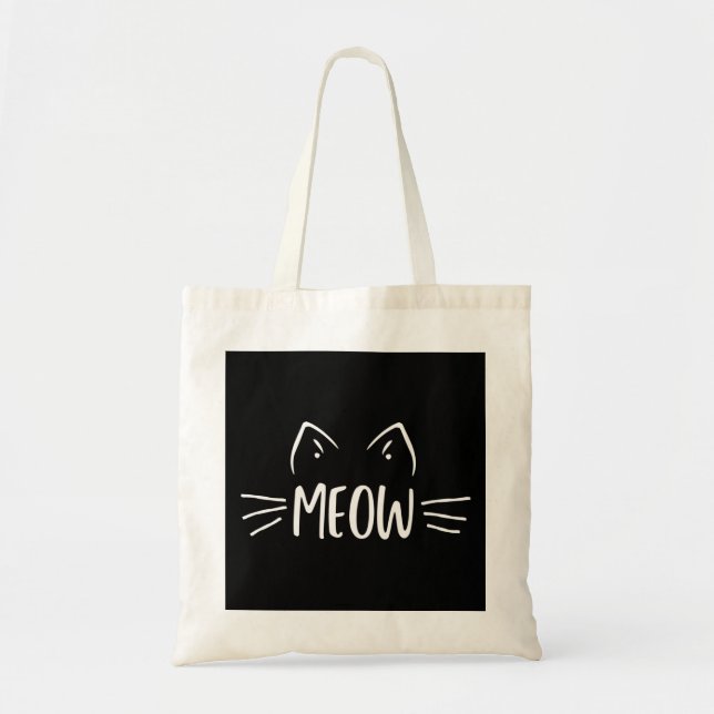 Tote Bag Meow Cat (Devant)