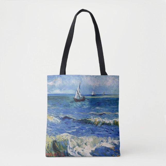 Tote Bag Mer aux Saintes Maries de la Mer, Van Gogh (Devant)