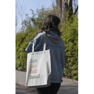 Tote Bag Mer Soleil Sable Citron Palette Été