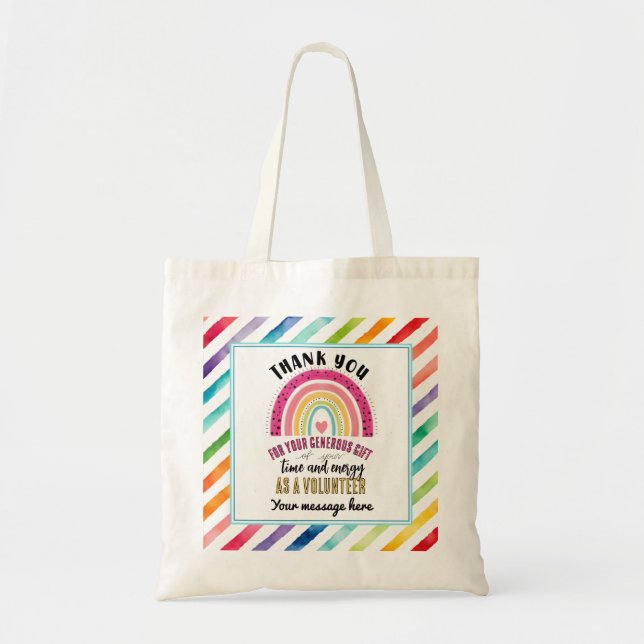 Tote Bag Merci bénévole (Devant)