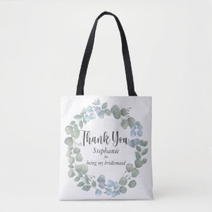 Tote Bag Merci cadeau mariage verdure