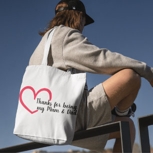 Tote Bag Merci Coeur Design