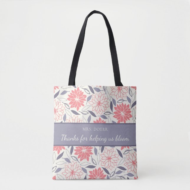Tote Bag Merci De Nous Aider À Bloom Fourre-tout (Devant)