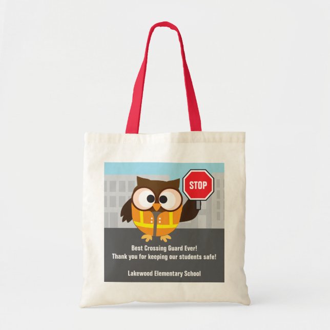 Tote Bag Merci de patrouille de sécurité de garde de croix (Devant)