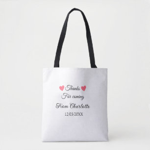 Tote Bag merci de venir ajouter un message texte