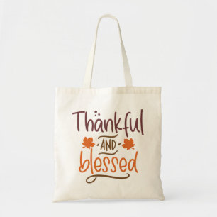 Tote Bag Merci Et Béni Thanksgiving