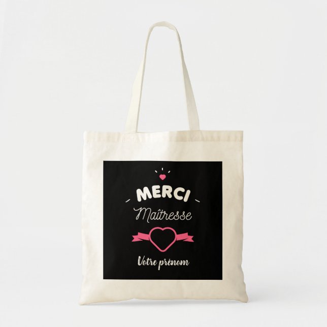 Tote Bag Merci maitresse (Devant)