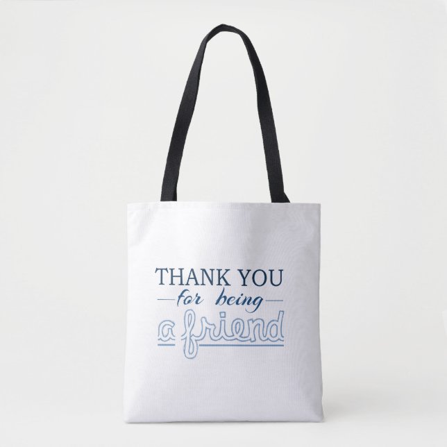 Tote Bag Merci pour être ami (Devant)