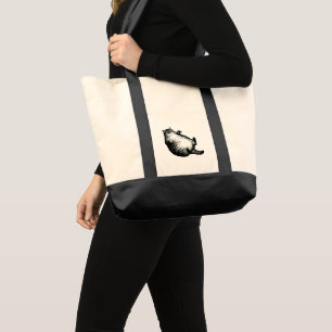 Tote Bag Mère de chat, je ne suis que peau et os pour l'ama