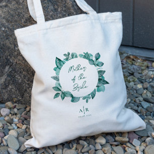 Tote Bag Mère de la Mariée, fête de mariage Turquoise et ve