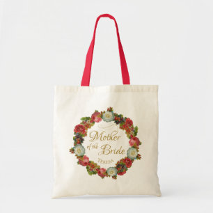 Tote Bag Mère de la mariée Vintage Floral Mariage de la cou