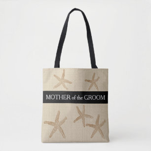 Tote Bag Mère de mariage de plage de toile de jute de sable