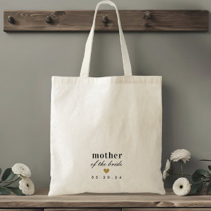 Tote Bag Mère du coeur d'or moderne de la mariée cadeau