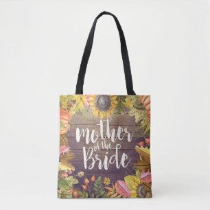 Tote Bag Mère mariage de la mariée Automne Maple Citrouille