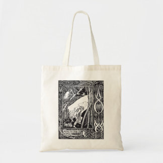 Tote Bag Merlin et Nimue, par Aubrey Beardsley - HD