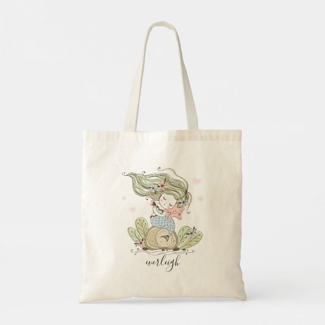 Tote Bag Mermaid Starfish Kid's  (Dos)