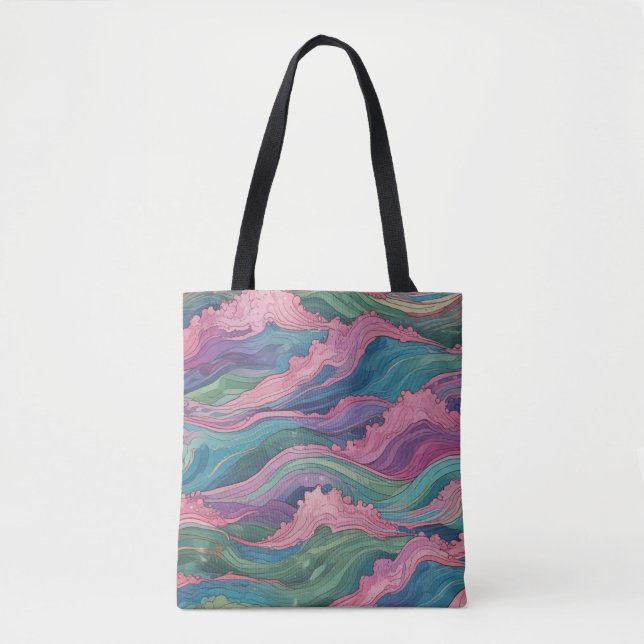 Tote Bag Mermaid Waves (Devant)