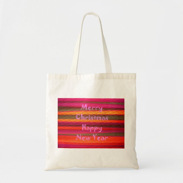 Tote Bag Merry Christmas Happy (Devant)