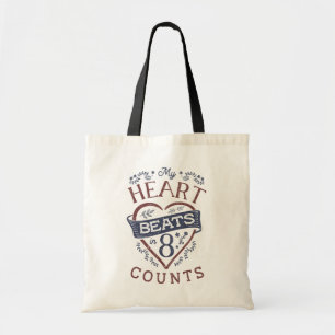 Tote Bag Mes battements de coeur dans la danse de 8 comptes