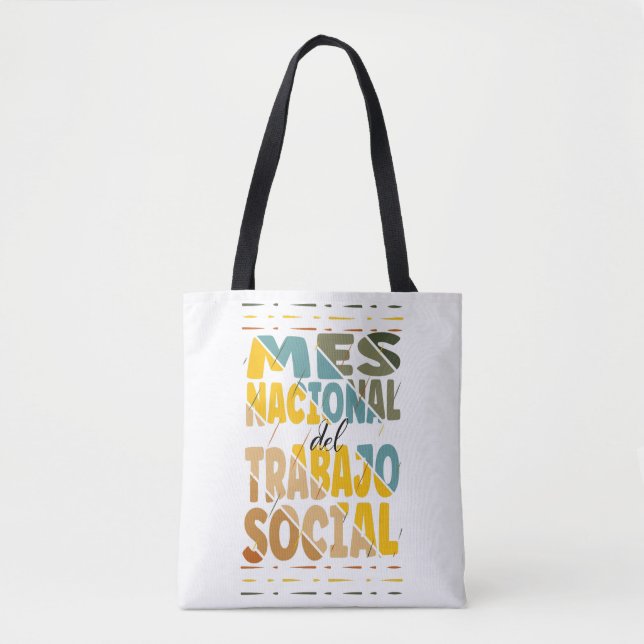 Tote Bag Mes Nacional del Trabajo Social, Travailleur socia (Devant)