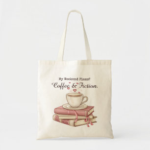 Tote Bag Mes plans de week-end ? Café & Fiction