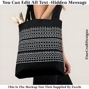 Tote Bag Message Caché Amour Pour Votre Âme, Citation Perso