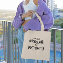 Message personnel de chocolat et de positivité