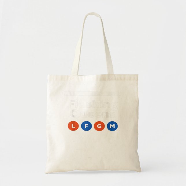 Tote Bag Métro Flushing Queens LFGM (Devant)