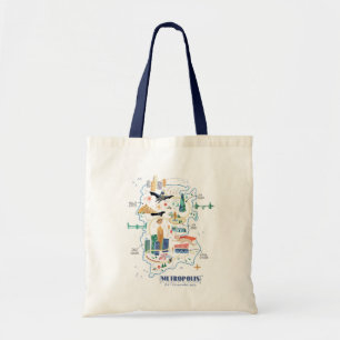 Tote Bag Metropolis Story Book Map