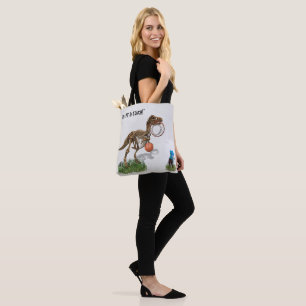 Tote Bag "Mets-moi dans l'entraîneur" Dinosaur Art amusant