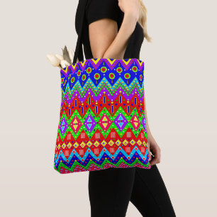 Tote Bag, Mexican Festive Colourful Designs