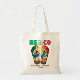 Tote Bag Mexique Flip Flop Vacances Tropical Getaway Design