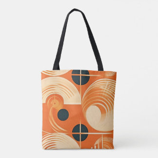 Tote Bag Mi-Siècle Moderne Record Inspiré