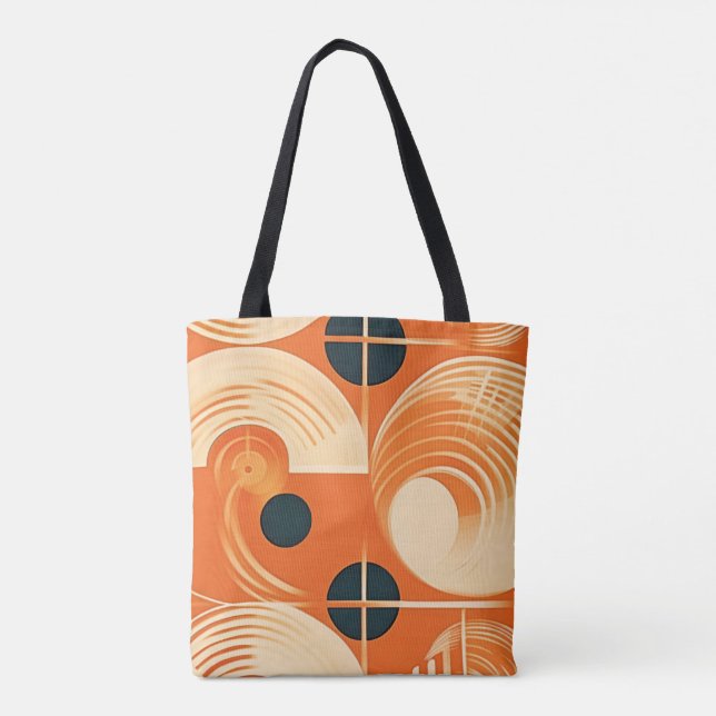 Tote Bag Mi-Siècle Moderne Record Inspiré (Dos)