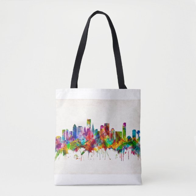 Tote Bag Miami Florida Skyline (Devant)